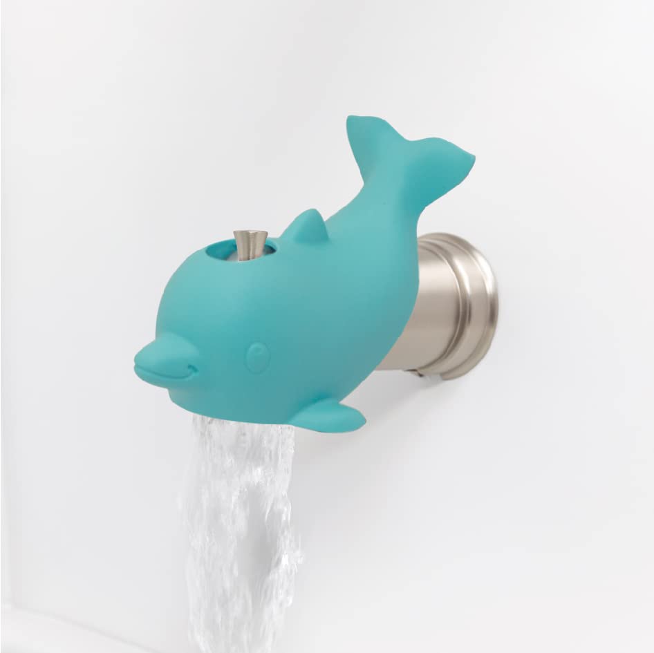 Image 5 of Nuby Bathtub Safety Spout Guard for Babies, Dolphin Shape