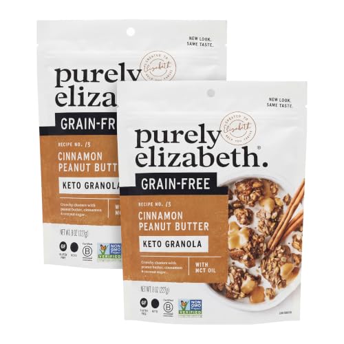 Image 1 of Default Title for the product purely elizabeth. Granola Peanut Butter Collagen Grain Free 8 Ounce Pack of 2