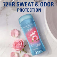 Thumbnail for Image 3 of Secret Antiperspirant Deodorant for Women, Delicate Rose Scent, 3.4 oz