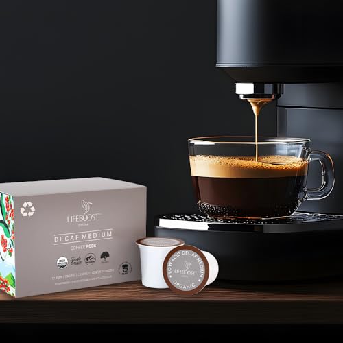 Image 3 of LIFEBOOST Organic Decaf Low Acid Coffee K Cups, Mold Free, 10 Count