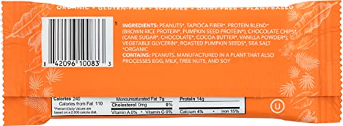 Image 2 of Aloha Organic Peanut Butter Chocolate Chip Protein Bars, 1.9 Oz (Pack of 12)