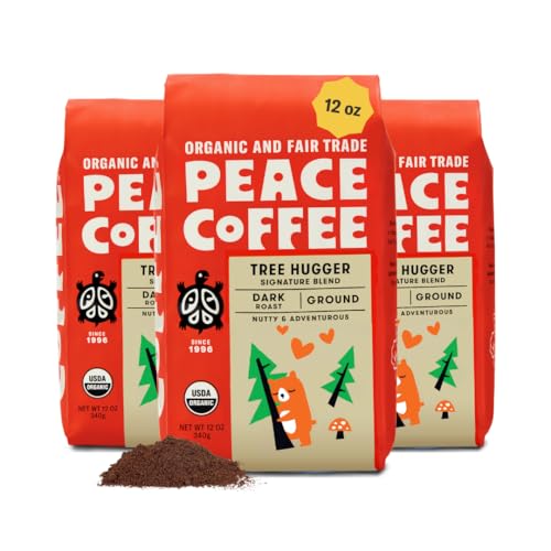 Image 1 of Default Title for the product Peace Coffee Tree Hugger Signature Blend Ground Coffee, 12 oz, 3-Pack