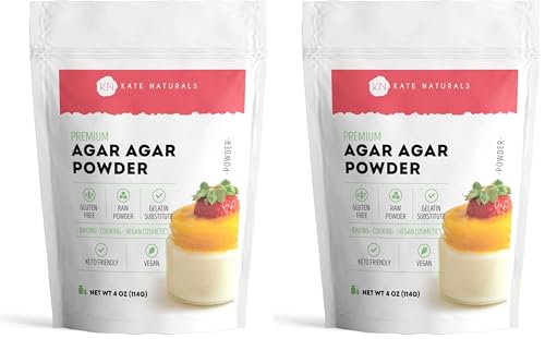 Image 2 of 4 Ounce (Pack of 2) for the product Kate Naturals Agar Agar Powder for Cooking & Petri Dishes (4oz)