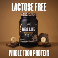 Thumbnail for Image 3 of REDCON1 MRE LITE Whole Food Protein Powder, Banana Nut Bread - Lactose Free & Sugar Free Meal Replacement with Animal Protein Blends - Easy to Digest Formula - Only 1g Carb per Serving (30 Servings)