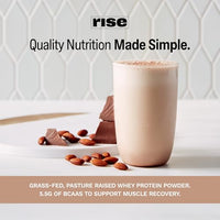Thumbnail for Image 5 of Rise Grass-Fed Whey Protein Powder - Chocolate | 25g Protein (Single Serving, 1 Pack)