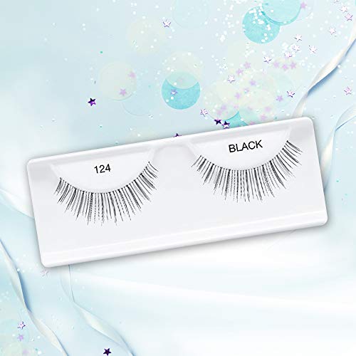 Image 4 of Ardell Natural False Eyelashes 124 - Black, Soft & Lightweight Strip Lashes, Easy to Apply, Comfortable Wear, 4 Pack