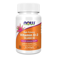 Thumbnail for Now Foods Vitamin D-3 10,000 IU 30 Softgels