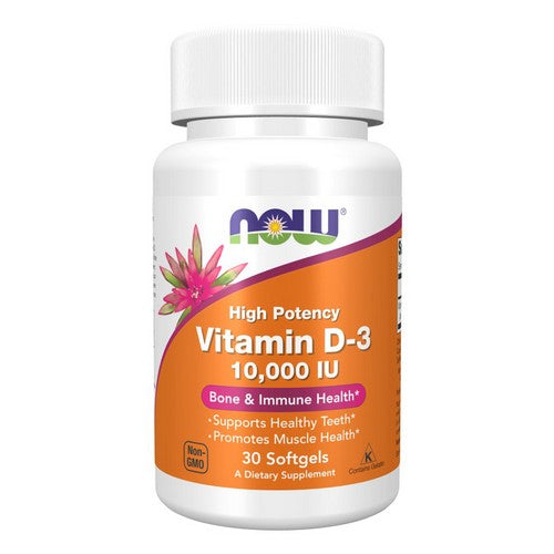 Now Foods Vitamin D-3 10,000 IU 30 Softgels