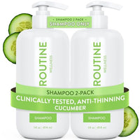Thumbnail for Image 17 of Cucumber (Pack of 2) for the product Routine Wellness Anti-Thinning Shampoo