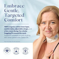 Thumbnail for Image 2 of QUEEN OF THE THRONES Castor Oil Pack for Thyroid, Reusable & Less-mess