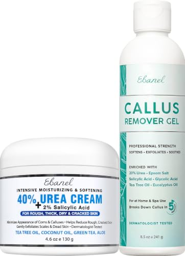 Image 1 of Default Title for the product Ebanel Set of Salon Grade Callus Remover for Feet Gel + 40% Urea Foot Cream
