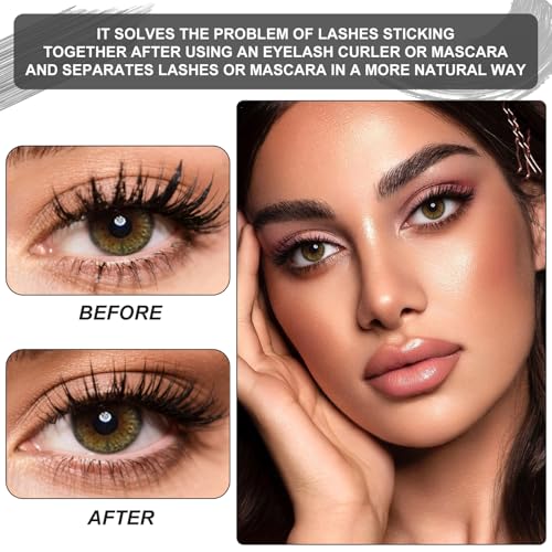 Image 6 of docolor Foldable Eyelash Comb 2 PCS Separator Folding Lash Comb Eyebrow Mascara Applicator Eyelash Definer Arc Designed Cosmetic Brushes Tool
