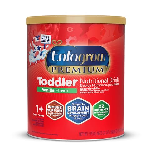 Image 1 of 32 Ounce (Pack of 1) / Can for the product Enfagrow Premium Toddler Milk Nutritional Drink, Vanilla, 32 Oz