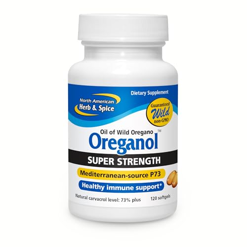 Image 1 of 120 Count (Pack of 1) for the product NORTH AMERICAN HERB & SPICE Super Strength Oreganol P73