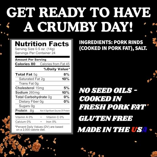Image 2 of Pork King Good Unseasoned Pork Rind Panko Bread Crumbs 2 Pack, Gluten Free