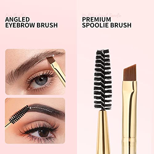 Image 4 of docolor Eyebrow Brush Duo Eyebrow Spoolie 3Pcs
