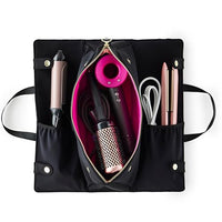 Thumbnail for Image 1 of Black/Pink for the product KUSSHI Hair Tools Bag - Neoprene Hair Tools Travel Bag & Hair Accessories Organizer Case (Black)