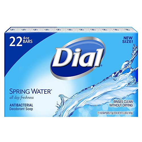 Image 1 of Default Title for the product Dial Antibacterial Deodorant Soap, Spring Water (4.0 oz, 22 ct.)