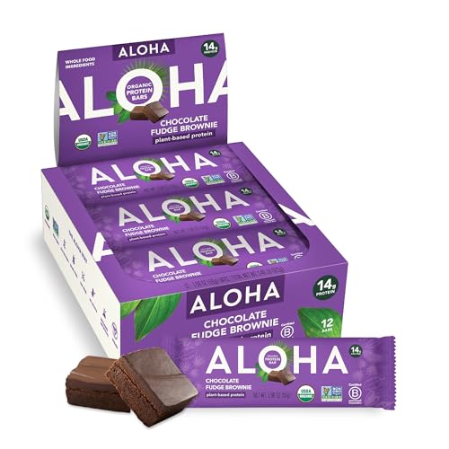 Image 1 of Default Title for the product ALOHA Organic Plant-Based Protein Bars 12 Count