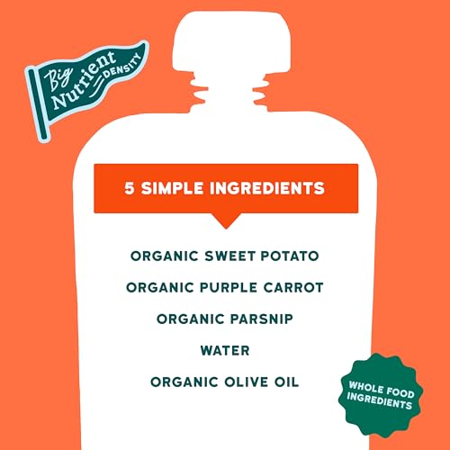 Image 3 of Serenity Kids Organic Veggie Puree Baby Food Pouches 3.5 Ounce
