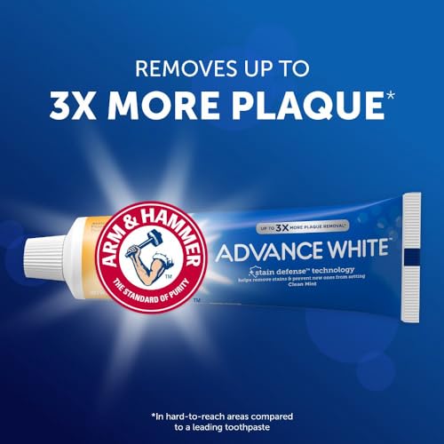 Image 4 of ARM & HAMMER Advance White Baking Soda & Peroxide Toothpaste, Extreme Whitening 4.3 oz