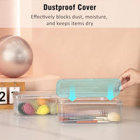 Thumbnail for Image 6 of JessLab Makeup Brush Holder with Lid, Makeup Sponge Storage Case