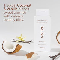 Thumbnail for Image 5 of Native Clean Body Wash, Gentle & pH-balanced, Coconut & Vanilla, 18fl oz