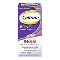 Thumbnail for Image 1 of 150 Count (Pack of 1) / Tablets for the product Caltrate Minis 600 Plus D3 Vitamin D and Calcium Supplement Tablets, 150 Ct