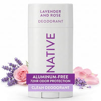 Thumbnail for Image 1 of Default Title for the product Native Deodorant Contains Naturally Derived Ingredients, 72 Hour Odor Control, Deodorant for Women and Men, Aluminum Free, Lavender & Rose 2.65oz