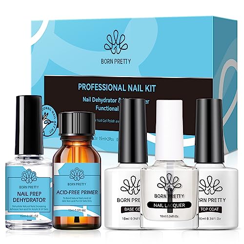 Image 1 of Default Title for the product Born Pretty Nail Dehydrator Nail-Primer 5PCS Nail Prep Kit