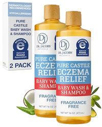 Thumbnail for Image 1 of Default Title for the product DR.JACOBS NATURALS Dr. Jacobs Pure Castile Baby Wash - 16 oz -2PK