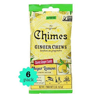 Thumbnail for Image 1 of Default Title for the product Chimes Meyer Lemon Ginger Chews 6-Pack 1.5oz