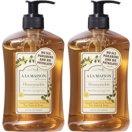Image 1 of Default Title for the product A LA MAISON Honeysuckle French Liquid Hand Soap 16.9 oz, 2 Pack