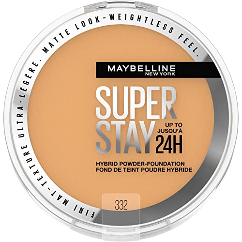 Image 1 of SUPERSTAY POWDER 332 / 0.21 Ounce (Pack of 1) for the product MAYBELLINE Super Stay Up To 24HR Hybrid Powder-Foundation