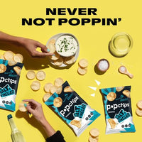Thumbnail for Image 7 of popchips Popchips Potato Chips, Sea Salt & Vinegar, 4ct 5.0oz Share Bags