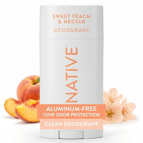 Image 1 of Default Title for the product Native Deodorant Contains Naturally Derived Ingredients, 72 Hour Odor Control, Deodorant for Women and Men, Aluminum Free, Sweet Peach & Nectar 2.65oz