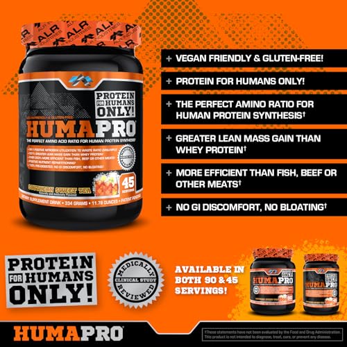 Image 4 of ALR Industries Humapro Vegan EAA Formula Southern Sweet Tea 45 Servings