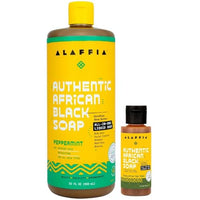 Thumbnail for Image 7 of Peppermint / 32 Fl Oz (Pack of 1) for the product Alaffia Authentic African Black Soap