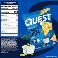 Thumbnail for Image 2 of Quest Ranch Tortilla Style Protein Chips, 12 Count