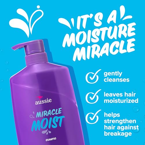 Image 3 of Aussie Miracle Moist Shampoo 26.2 Fl Oz