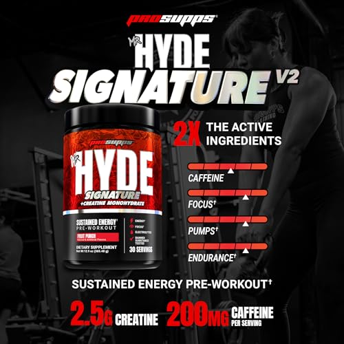 Image 2 of ProSupps Mr. Hyde Signature V2 Pre Workout Powder with Creatine Fruit Punch
