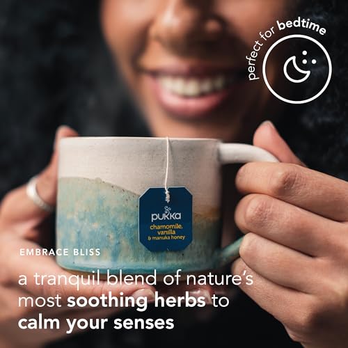 Image 4 of Pukka Calming Chamomile Vanilla & Manuka Honey Herbal Tea Bags