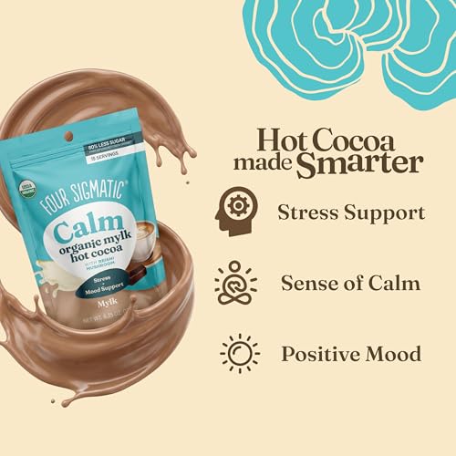 Image 6 of Four Sigmatic Calm Mushroom Cocoa Mix 15 Servings