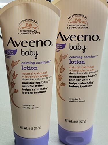 Image 1 of Default Title for the product Aveeno Baby Calming Comfort Lotion - 8 Oz Lotion (2 Pack)