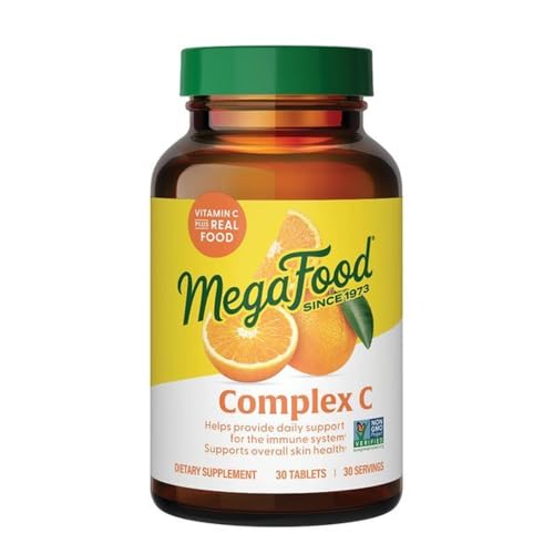 Image 2 of 30 Count (Pack of 1) for the product MegaFood Complex C Vitamin C Immune Support Supplement