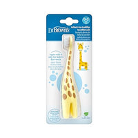 Thumbnail for Image 2 of Yellow / 1 Count (Pack of 1) for the product Dr. Brown's Infant-to-Toddler Toothbrush and Toothpaste Set