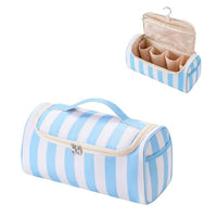 Thumbnail for Image 1 of Default Title for the product RSRSLEII Striped Hair Tools Travel Bag with Compartments