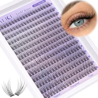 Thumbnail for Image 9 of F - Natural Thin Band for the product ALICE Lash Clusters Eyelash Extensions