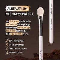 Thumbnail for Image 2 of ALBEAUT Eyeshadow Brush, Eye Makeup Brush Even Eyeshadow Applicators Soft Natural Hair Bristles for Flawless Smudge, Multi-task for spot conealing & highlighting (194 Multi-Eye)
