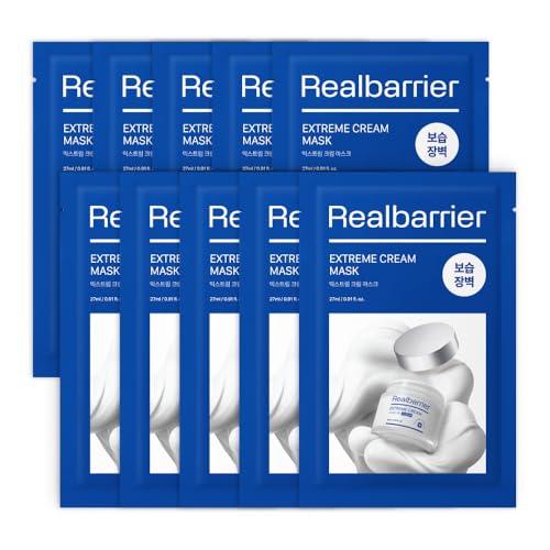Image 1 of Default Title for the product Real Barrier Extreme Cream Face Sheet Mask 10 Sheets